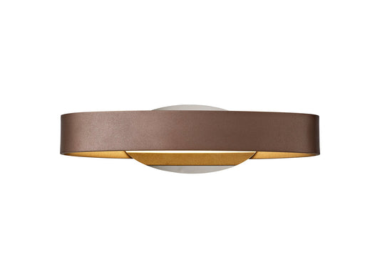 Morfa Wall Lamp, 1 x 6W LED, 3000K, 480lm, Satin Brown and Polished Chrome, 3yrs Warranty 2
