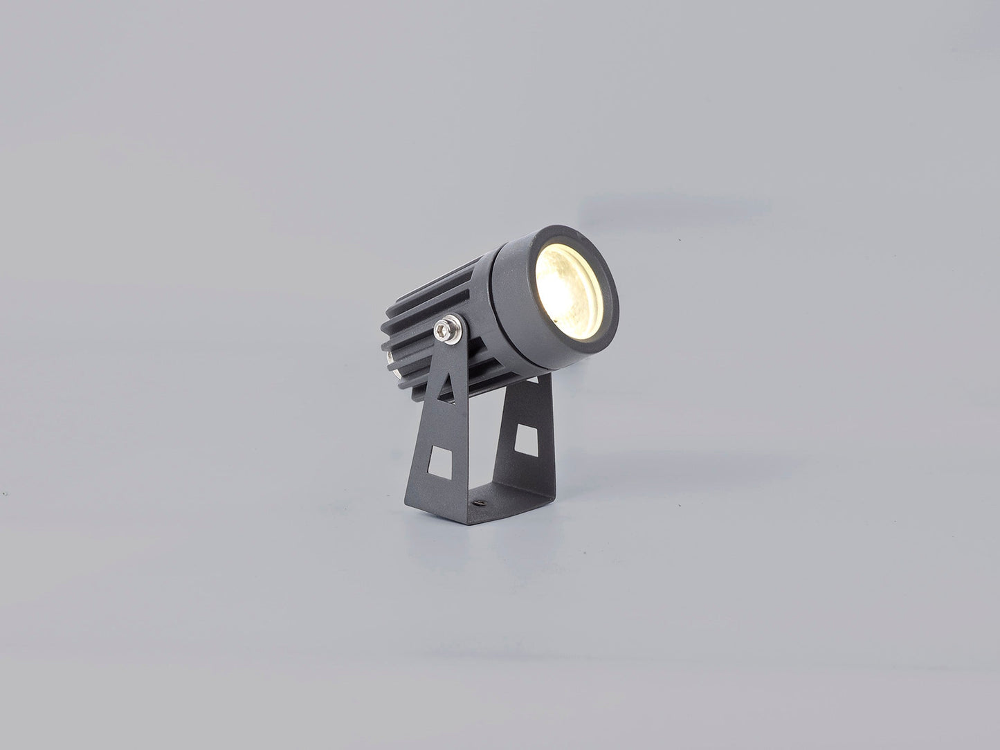 Nant Spike and Wall Light, 1 x 3W LED, 3000K, 210lm, 30 Degree, IP65, Grey and Black, c and w 2m Cable, 3yrs Warranty