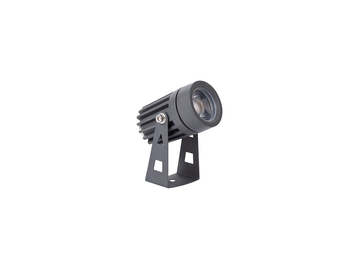Nant Spike and Wall Light, 1 x 3W LED, 3000K, 210lm, 30 Degree, IP65, Grey and Black, c and w 2m Cable, 3yrs Warranty