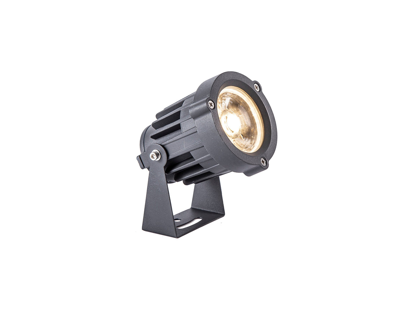 Nant Spike and Wall Light, 1 x 15W LED, 3000K, 1050lm, 30 Degree, IP65, Grey and Black, c and w 2m Cable, 3yrs Warranty