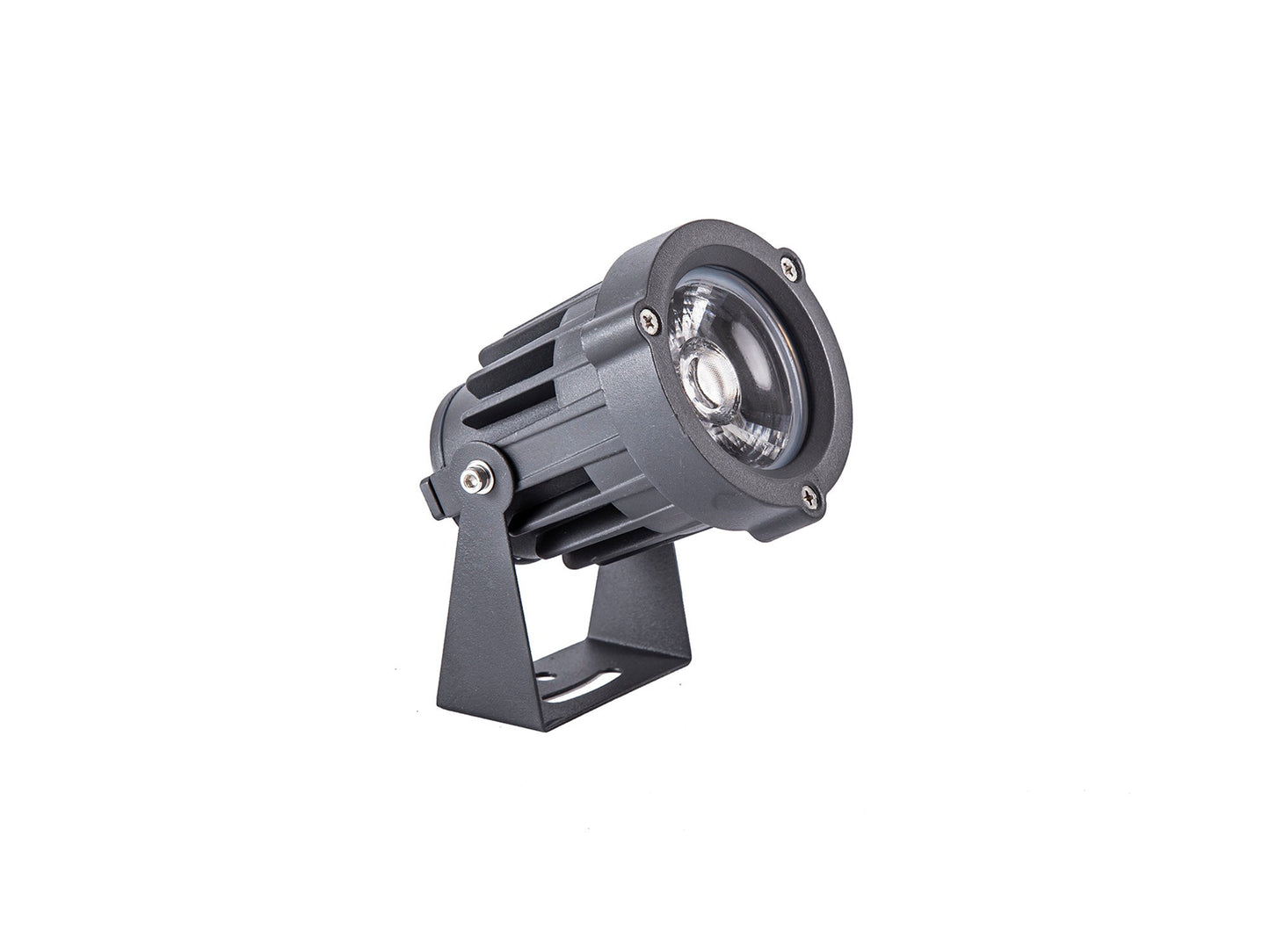 Nant Spike and Wall Light, 1 x 15W LED, 3000K, 1050lm, 30 Degree, IP65, Grey and Black, c and w 2m Cable, 3yrs Warranty