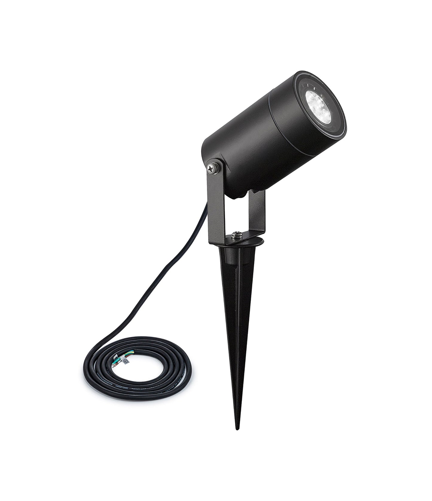 Nant Spike and Wall Light, 1 x GU10 , IP65, Black, c and w 2m Cable, 2yrs Warranty