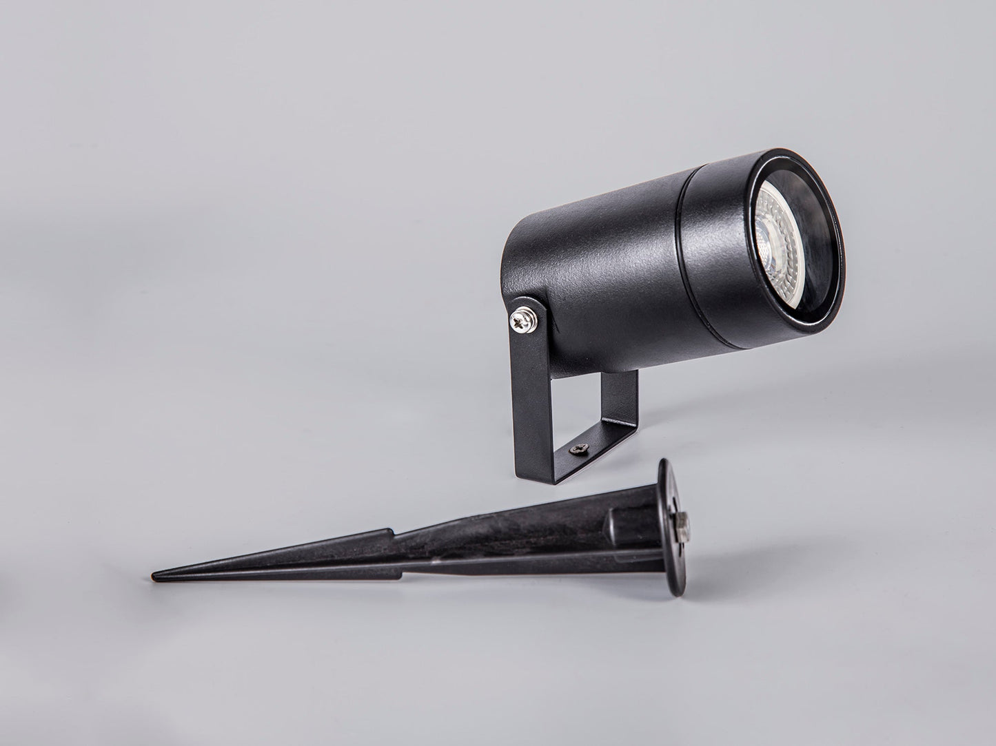 Nant Spike and Wall Light, 1 x GU10 , IP65, Black, c and w 2m Cable, 2yrs Warranty