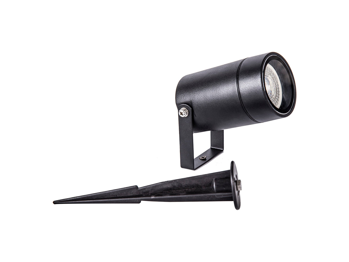 Nant Spike and Wall Light, 1 x GU10 , IP65, Black, c and w 2m Cable, 2yrs Warranty