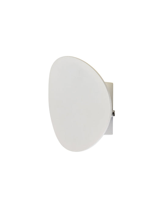 Oak Wall Lamp, 1 x 6W LED, 3000K, 700lm, IP54, Sand White, 3yrs Warranty
