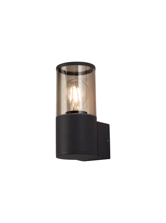 Paddock Wall Lamp 1 x E27, IP54, Anthracite and Smoked, 2yrs Warranty