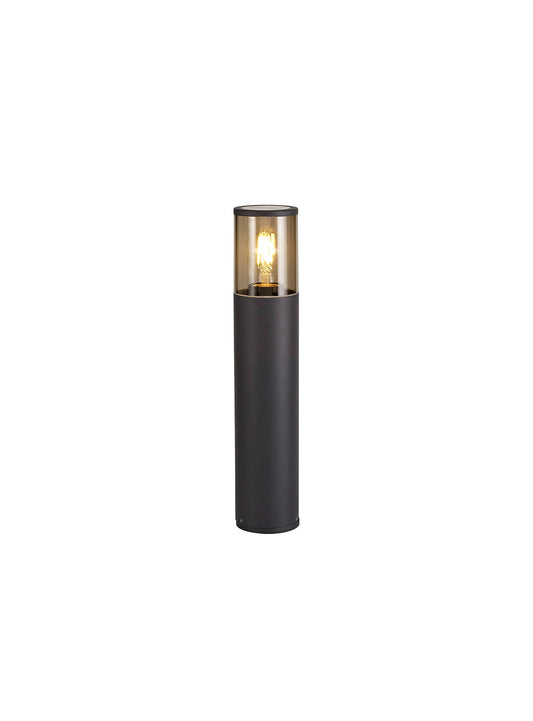 Paddock 45cm Post Lamp 1 x E27, IP54, Anthracite and Smoked, 2yrs Warranty