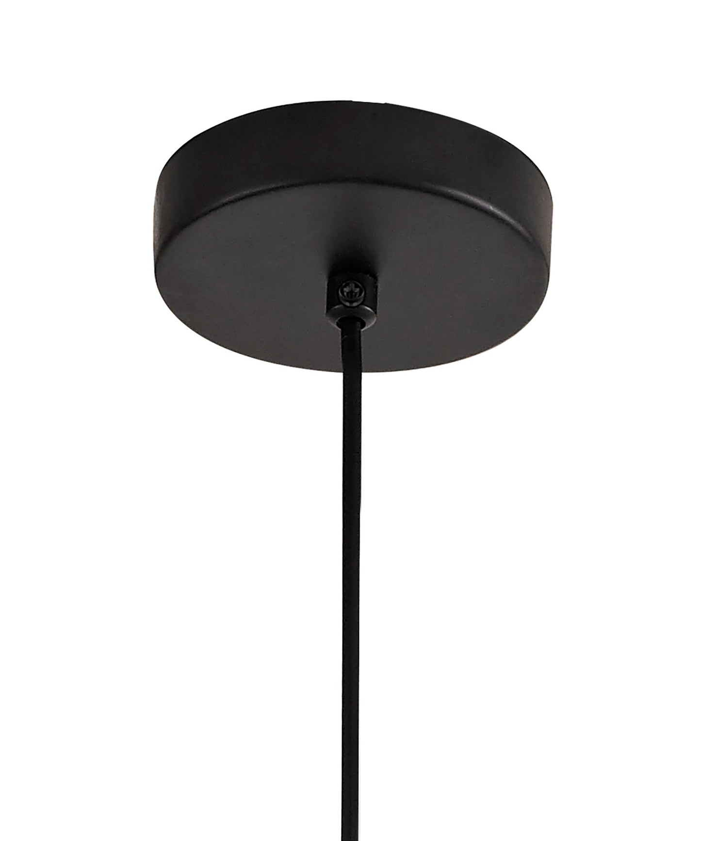 Pickmere Single Small Pendant, 1 Light Adjustable E27, Matt Black and Satin Gold