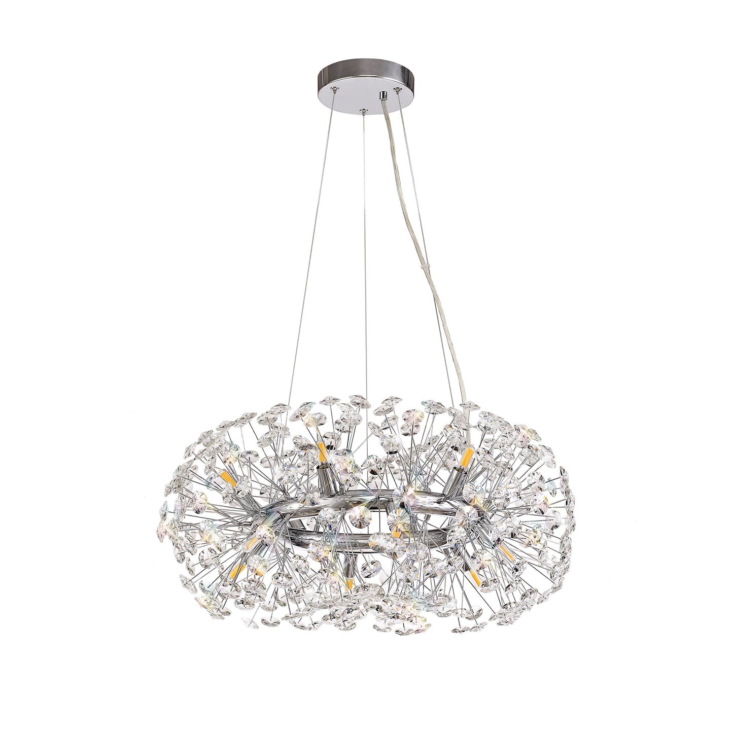 Prestbury Pendant 12 Light G9  Polished Chrome and Crystal