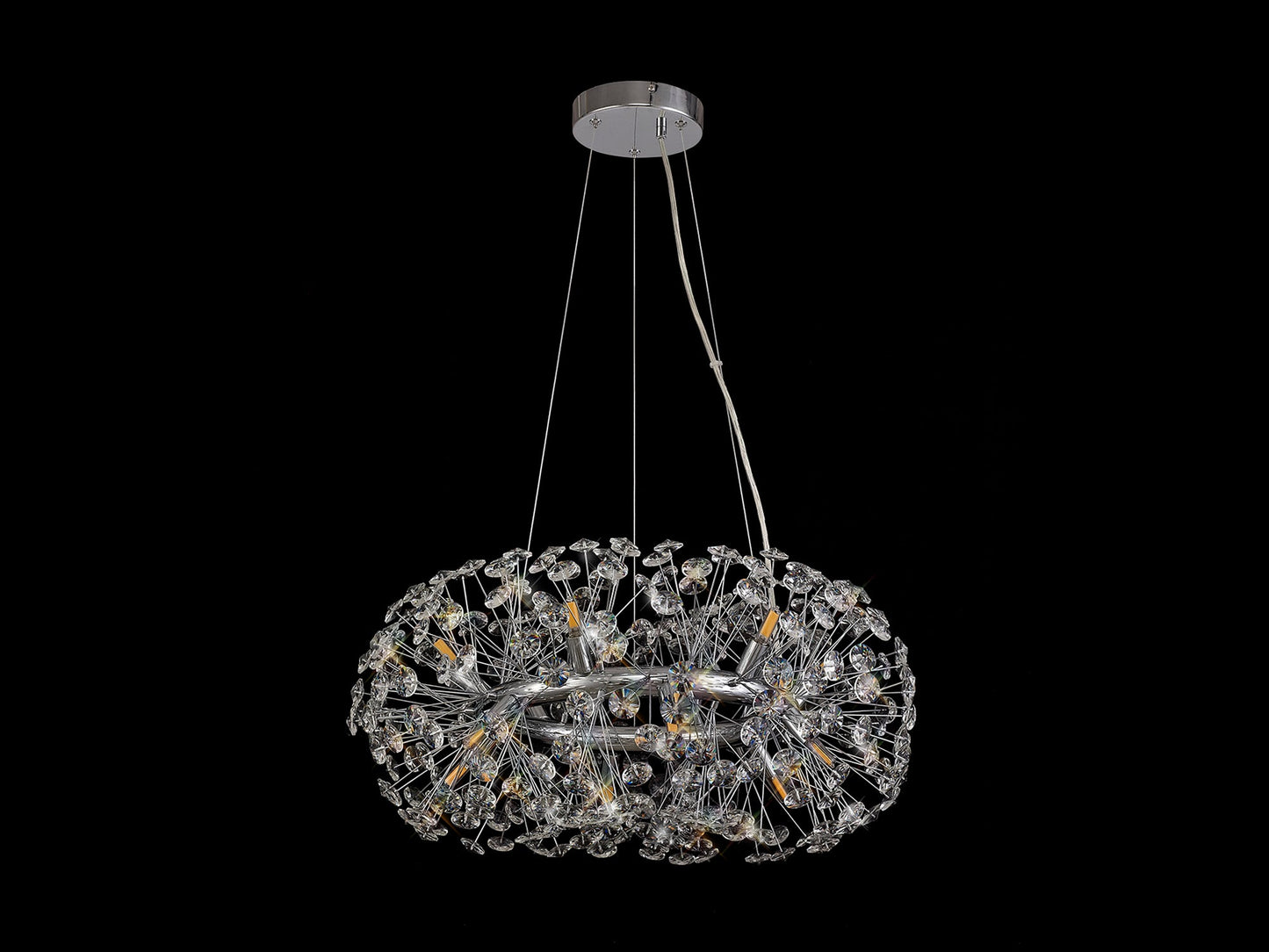 Prestbury Pendant 12 Light G9  Polished Chrome and Crystal