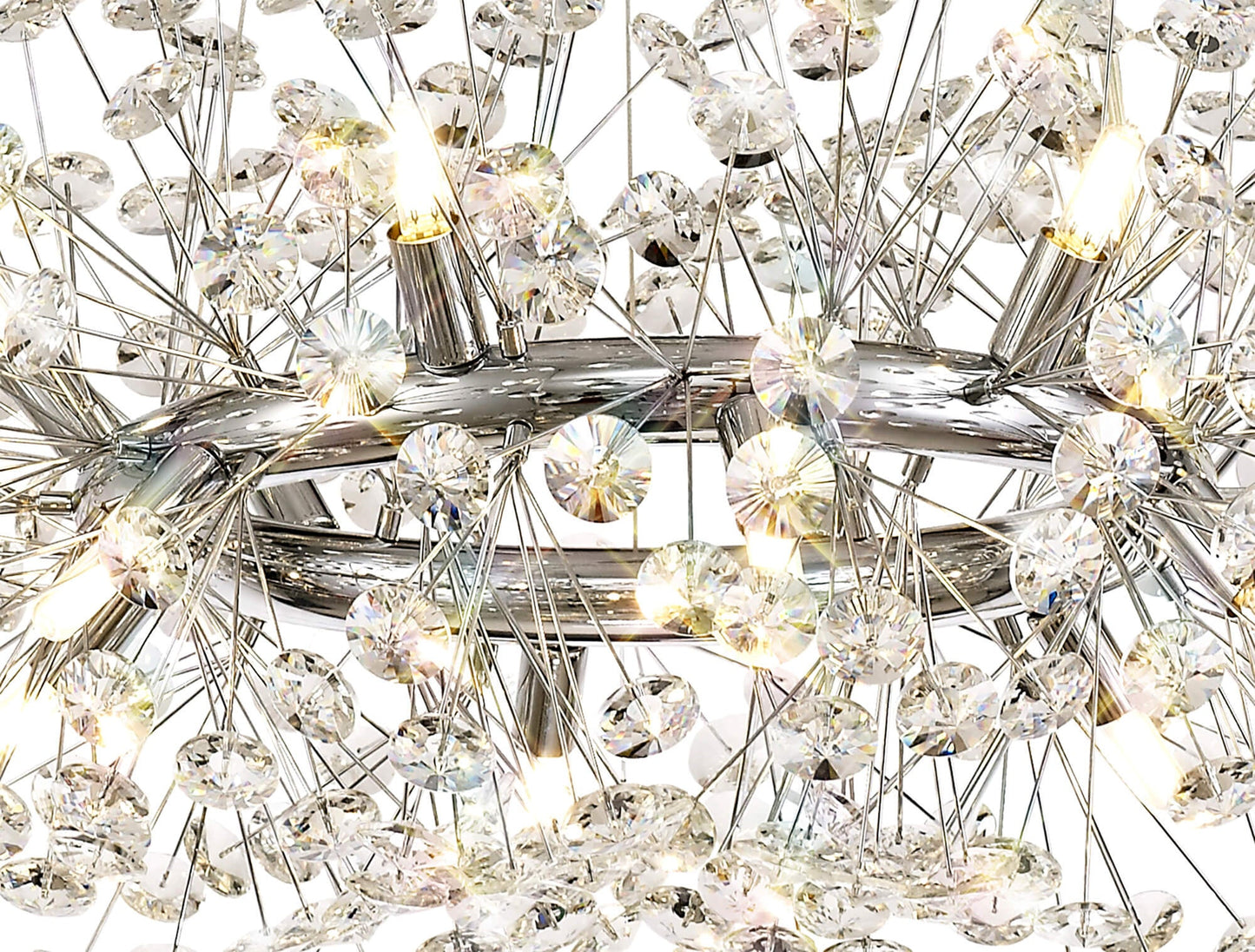 Prestbury Pendant 12 Light G9  Polished Chrome and Crystal