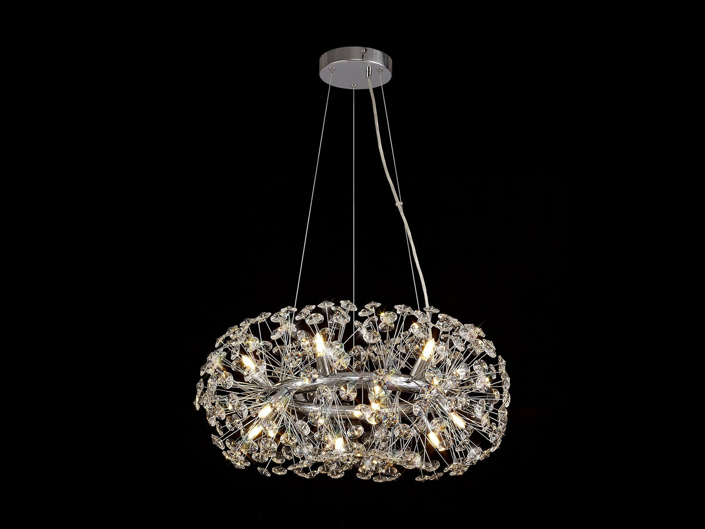 Prestbury Pendant 12 Light G9  Polished Chrome and Crystal