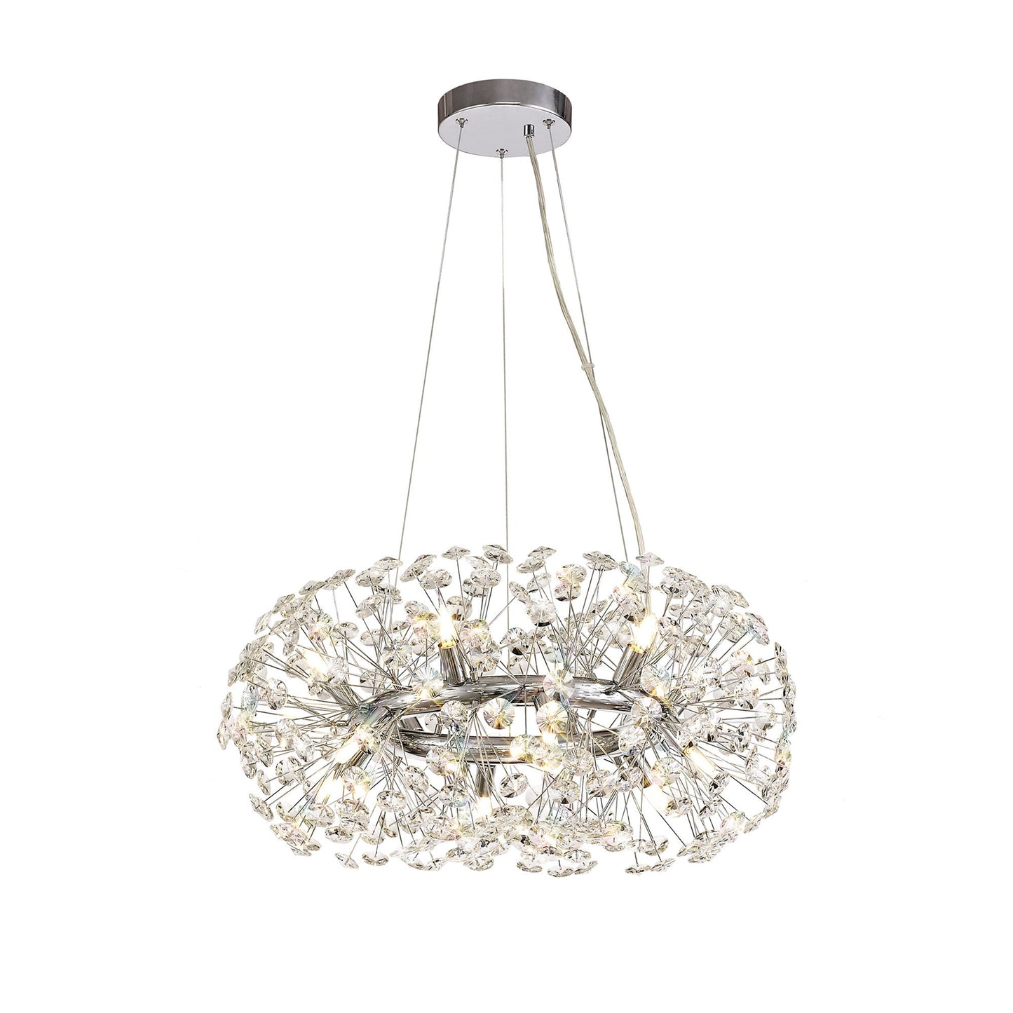 Prestbury Pendant 12 Light G9  Polished Chrome and Crystal