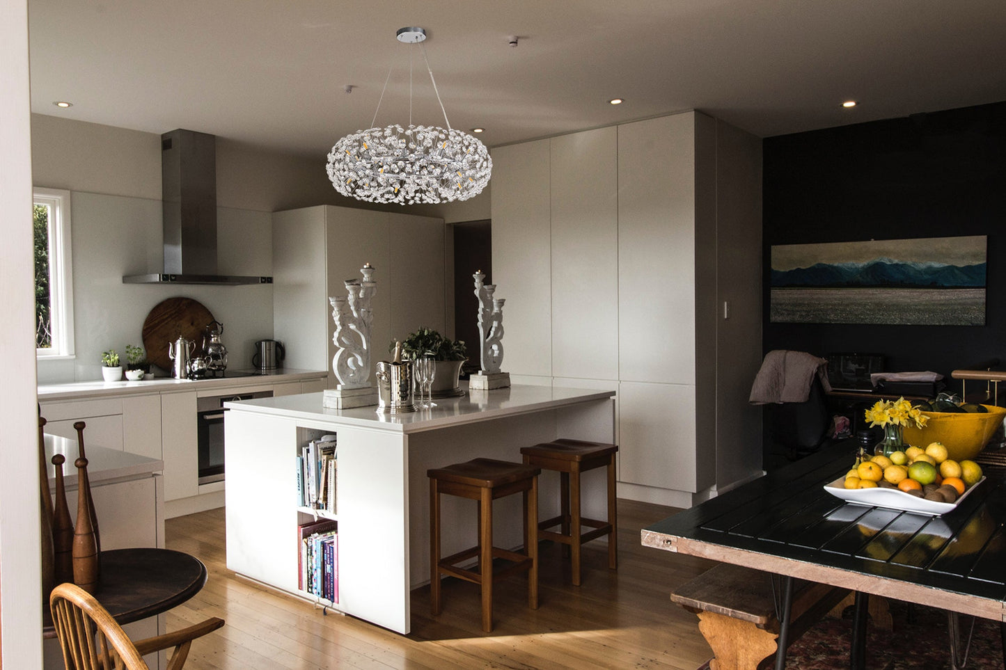 Prestbury Pendant 20 Light G9  Polished Chrome and Crystal