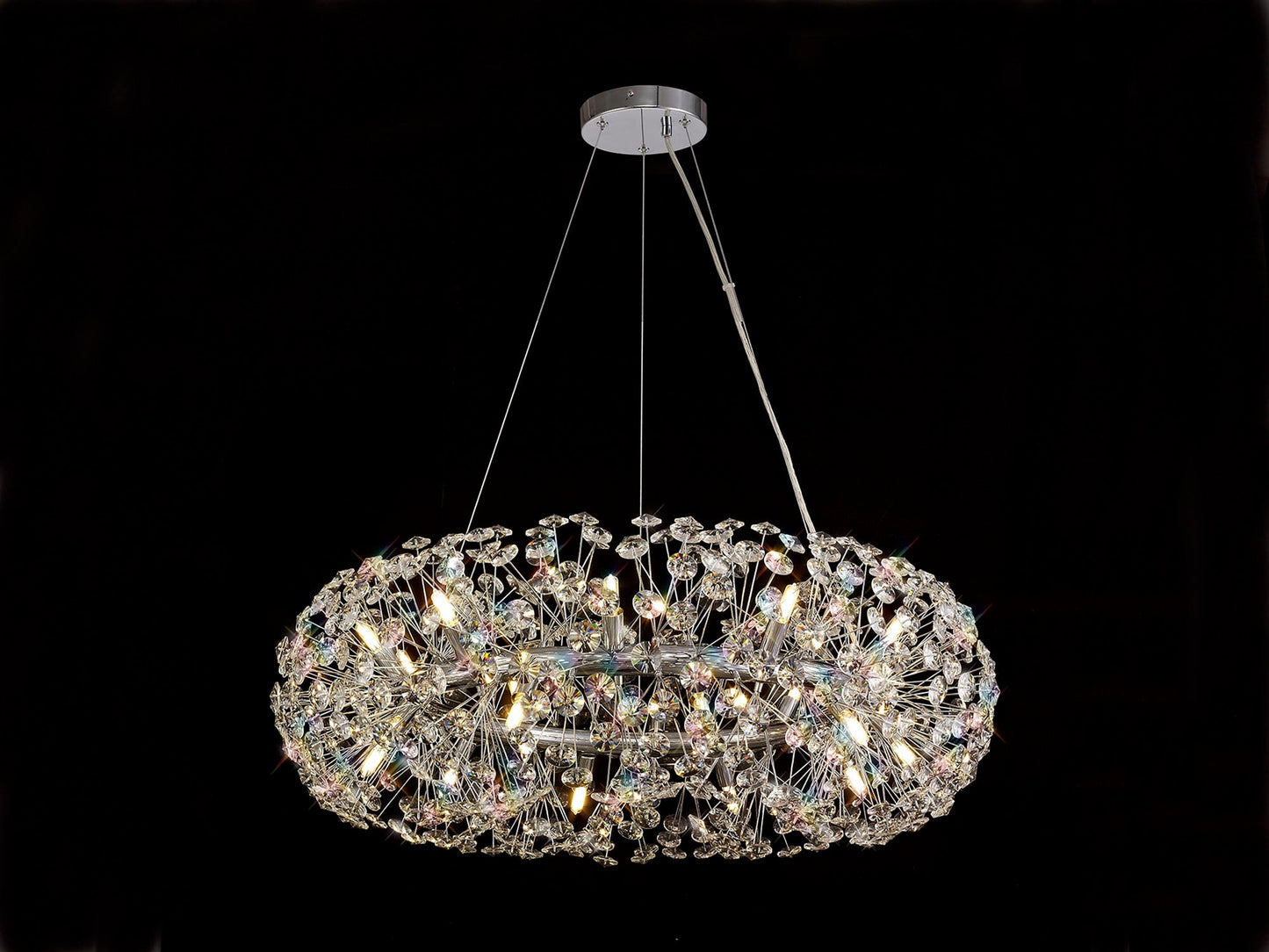 Prestbury Pendant 20 Light G9  Polished Chrome and Crystal