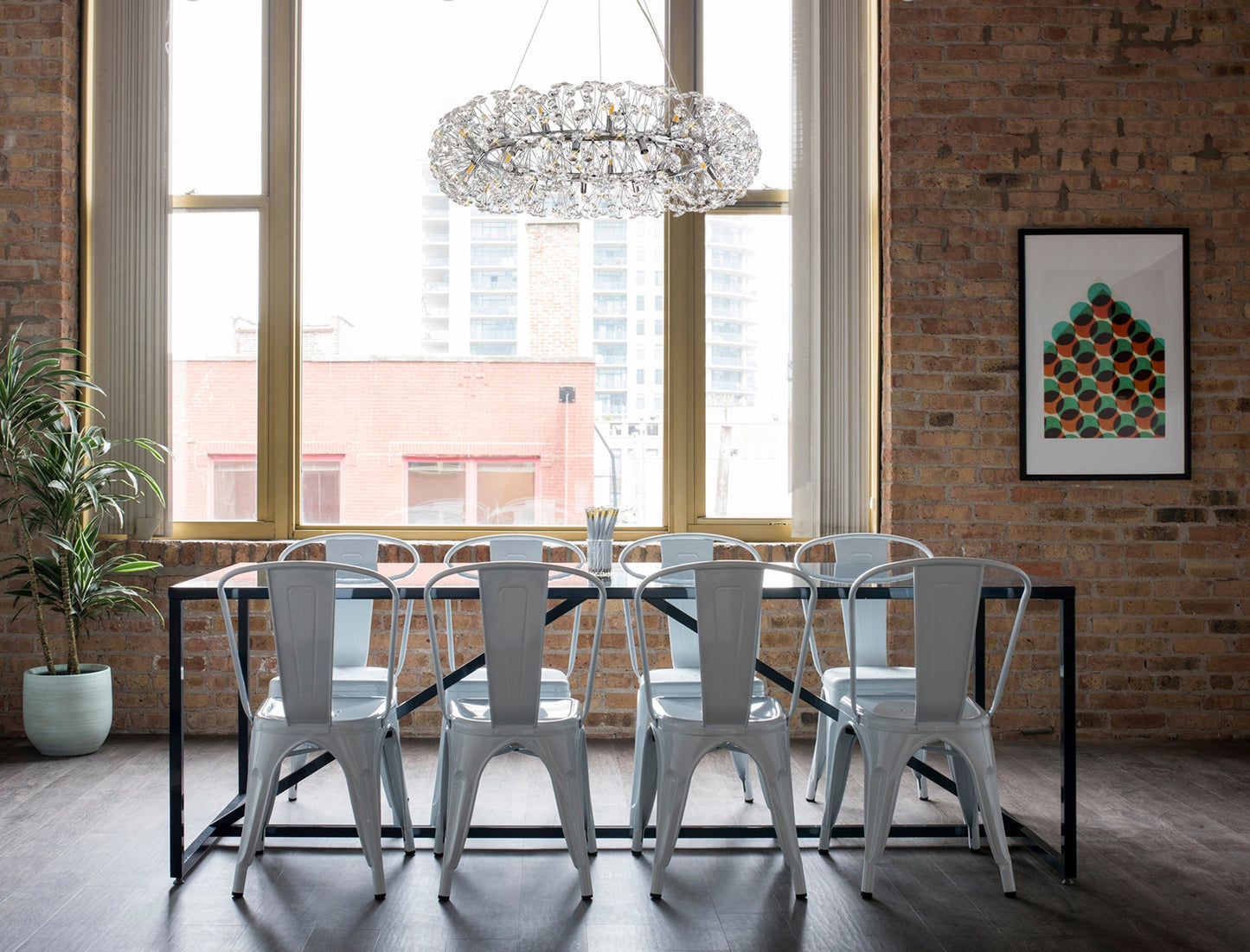 Prestbury Pendant 26 Light G9  Polished Chrome and Crystal