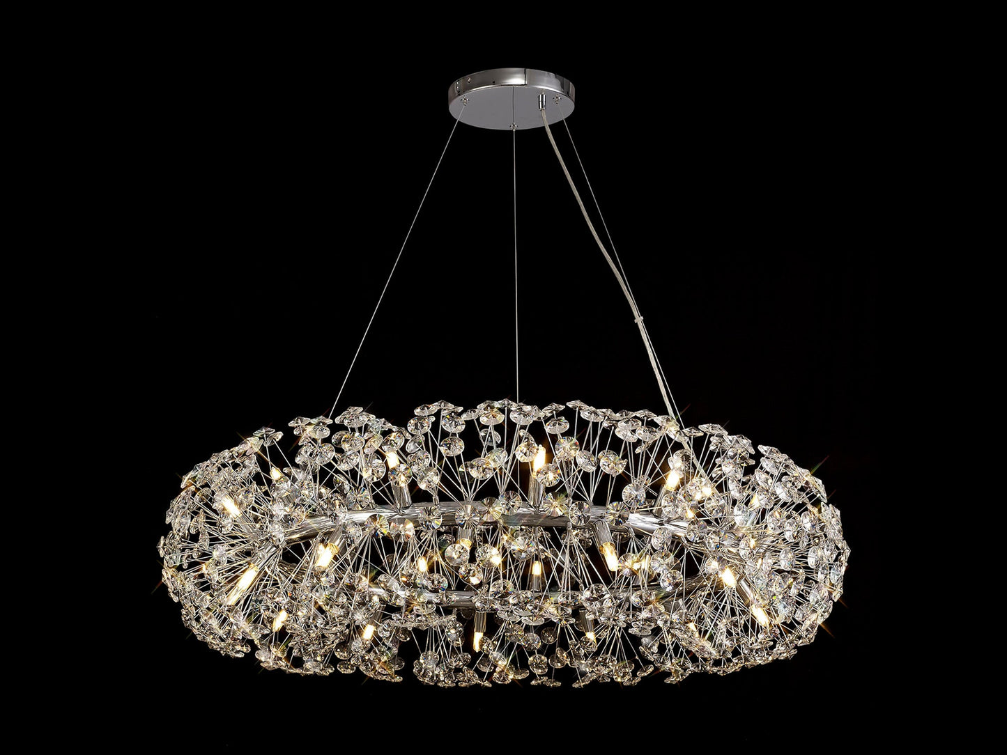 Prestbury Pendant 26 Light G9  Polished Chrome and Crystal