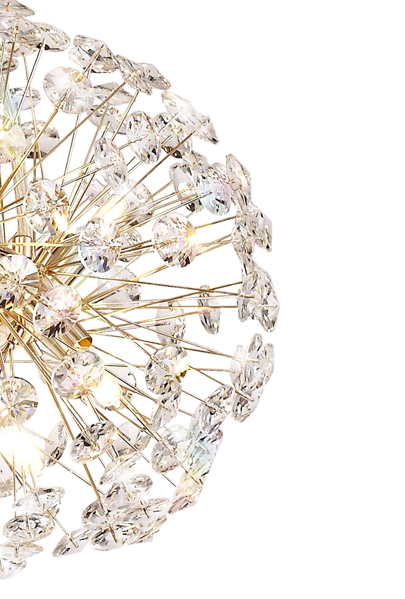 Prestbury Pendant 12 Light G9  French Gold and Crystal