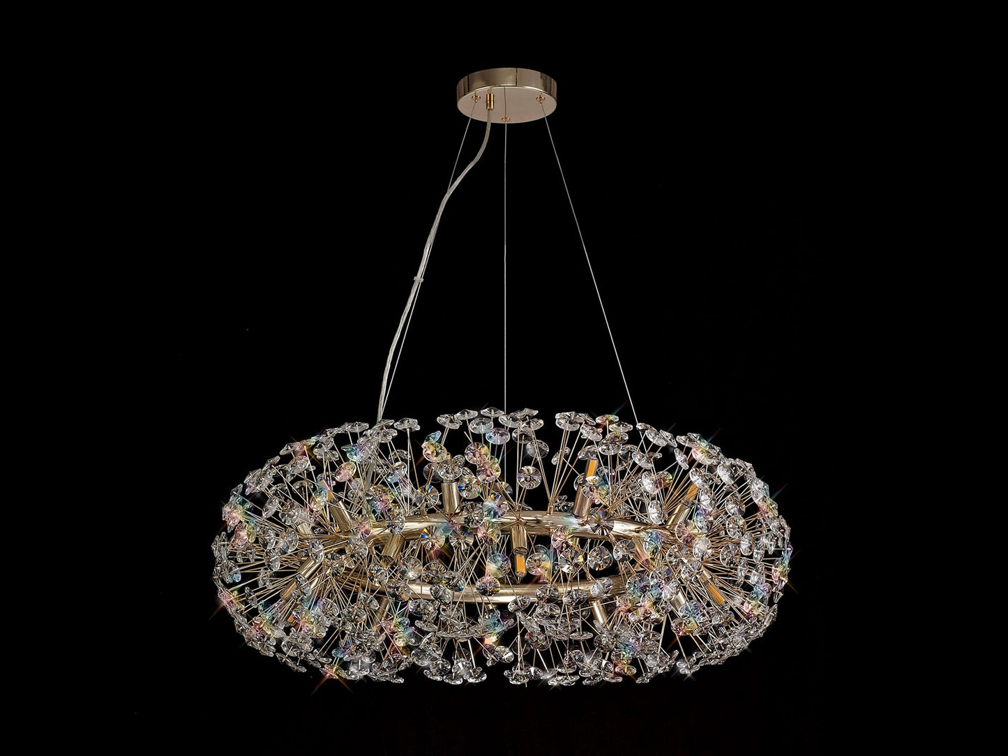 Prestbury Pendant 20 Light G9  French Gold and Crystal