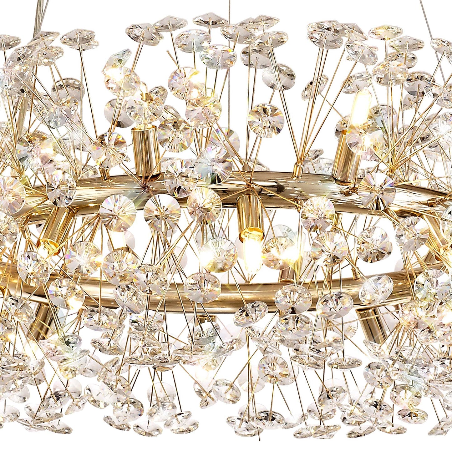 Prestbury Pendant 20 Light G9  French Gold and Crystal