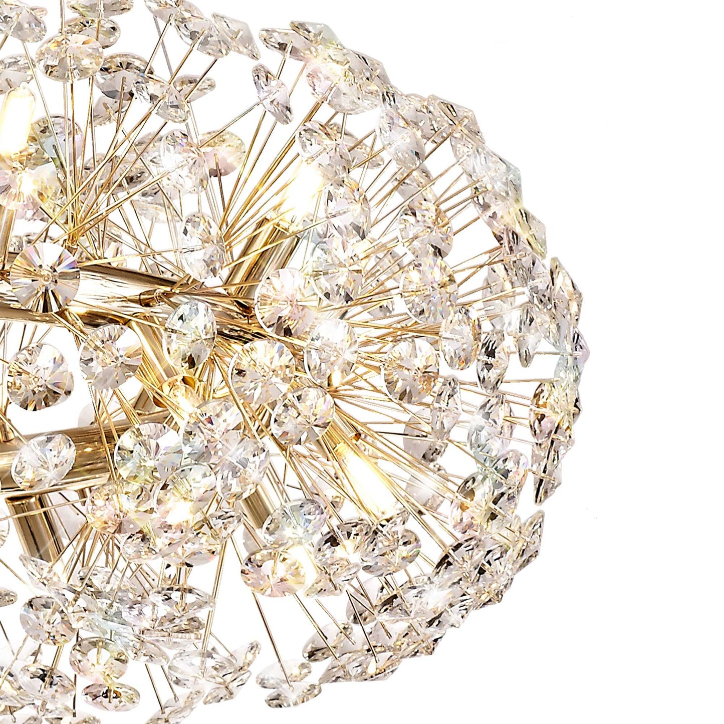 Prestbury Pendant 20 Light G9  French Gold and Crystal