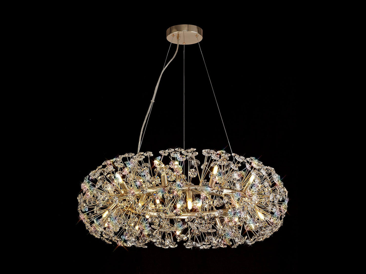 Prestbury Pendant 20 Light G9  French Gold and Crystal
