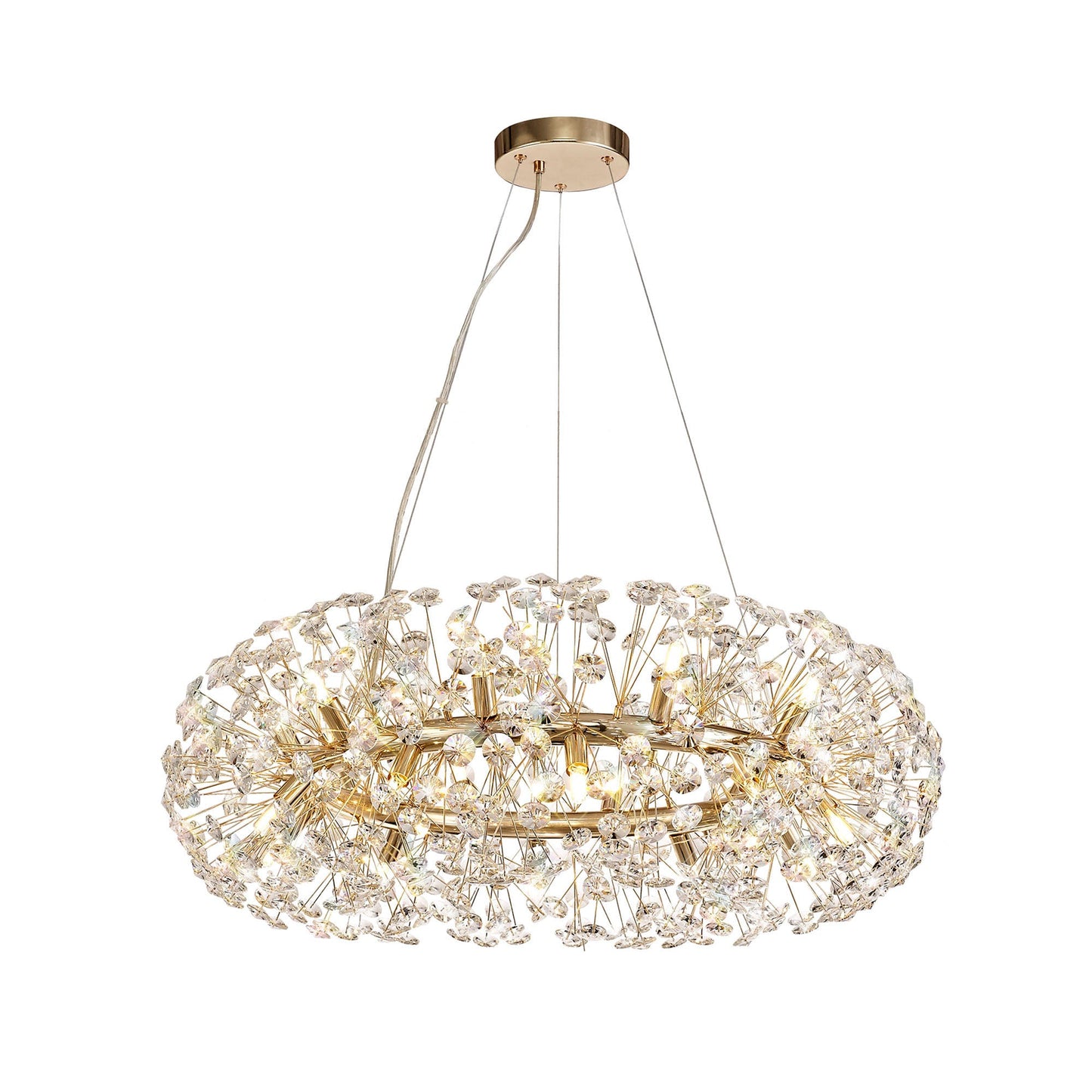 Prestbury Pendant 20 Light G9  French Gold and Crystal