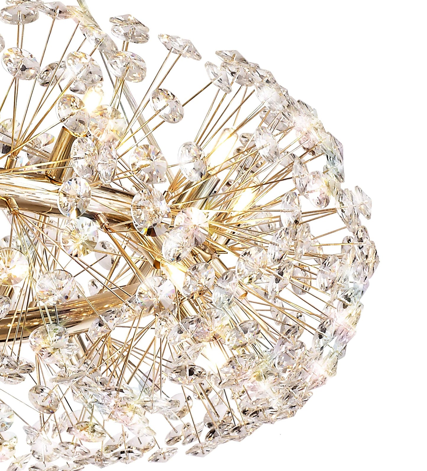 Prestbury Pendant 26 Light G9  French Gold and Crystal