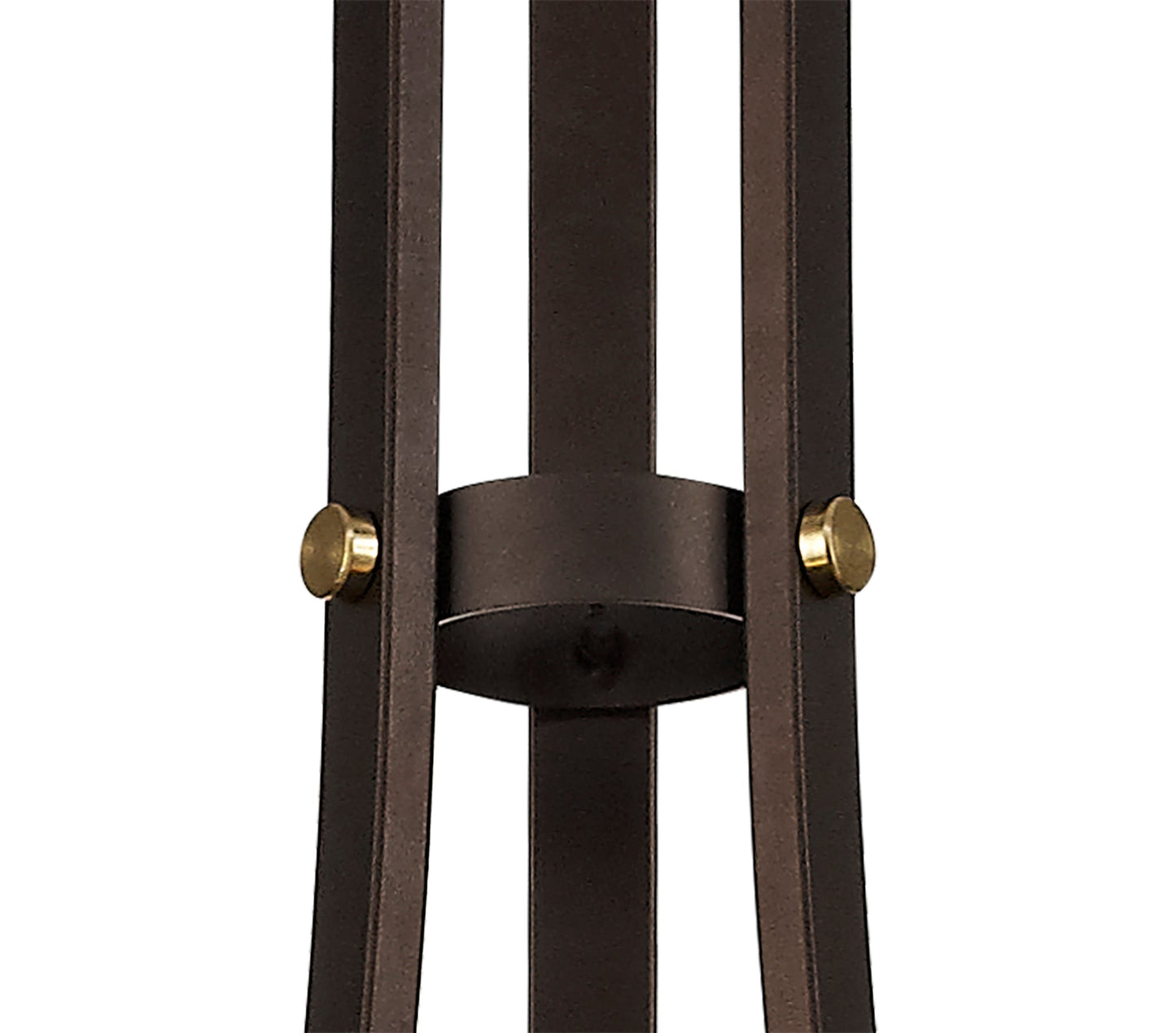 Roebuck Pendant 3 Light E27, Brown Oxide and Bronze With Clear Glass Shades