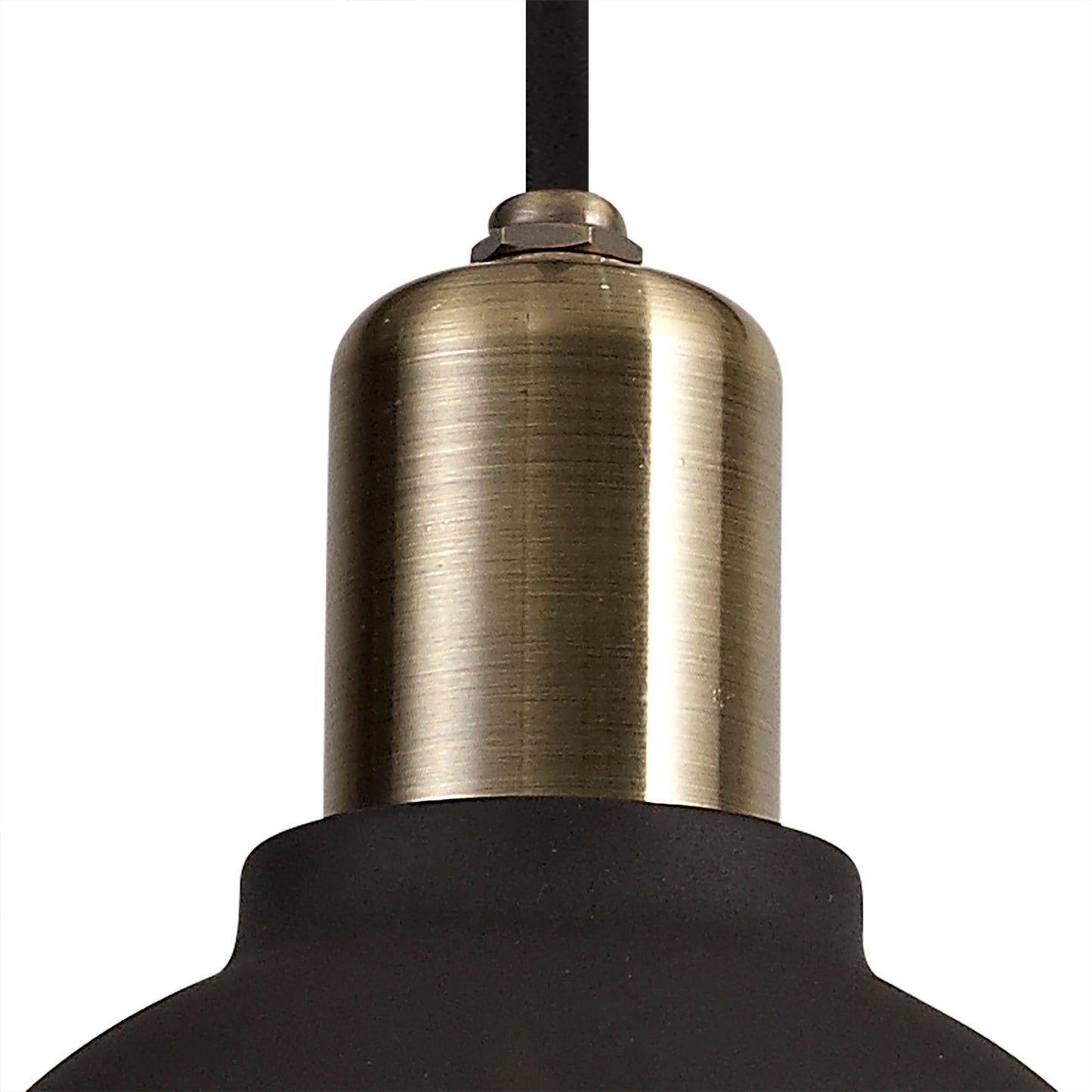 Ruskin Pendant, 1 Light E27, IP65, Matt Black and Brushed Bronze, 2yrs Warranty