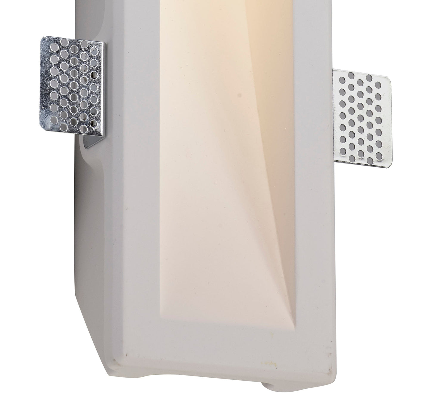 Russet Large Recessed Wall Lamp, 1 x GU10, White Paintable Gypsum, Cut Out: L:453mmxW:103mm