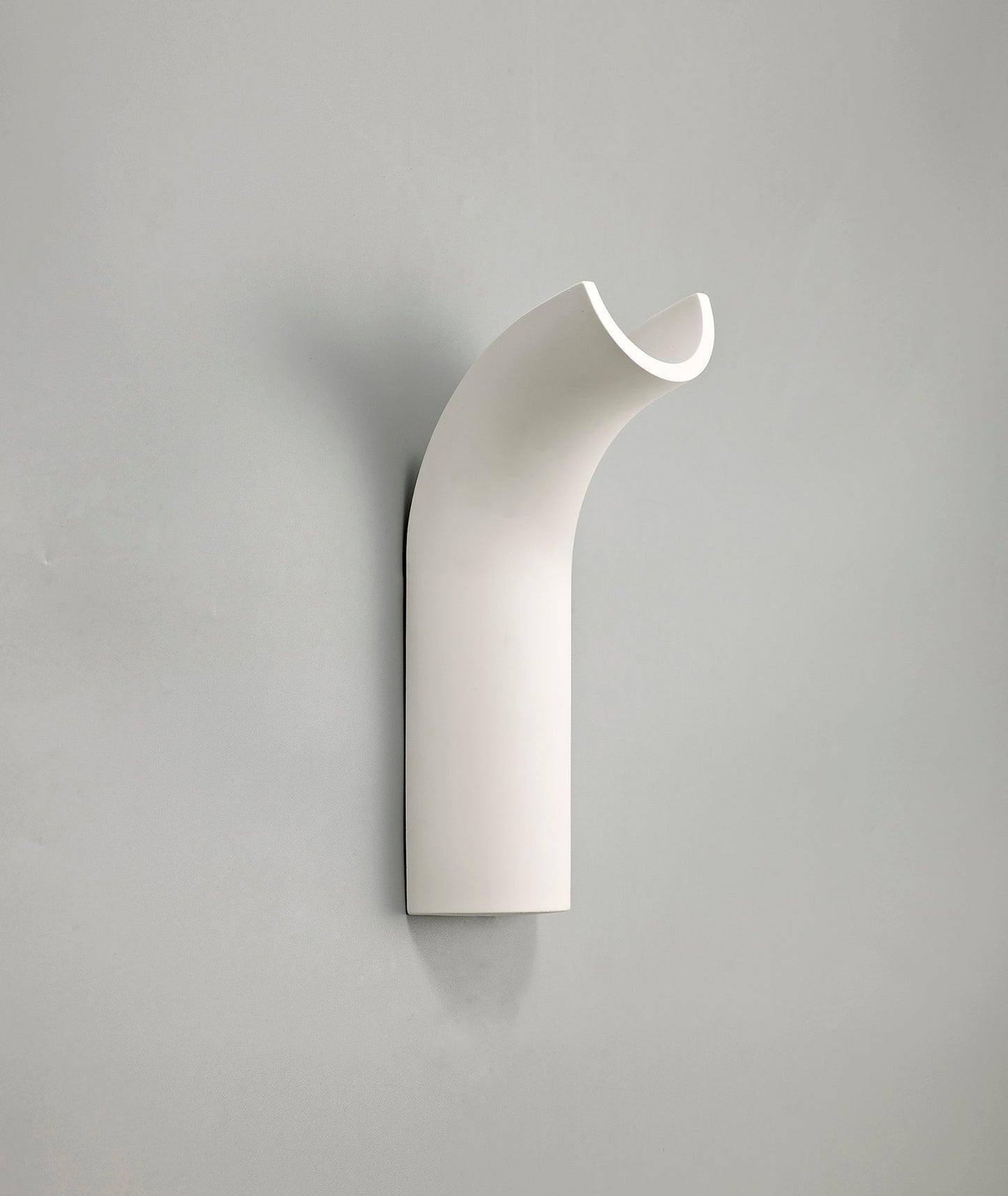 Russet Uplighter Wall Lamp, 1 x 4.5W LED, 3000K, 275lm, White Paintable Gypsum, 3yrs Warranty