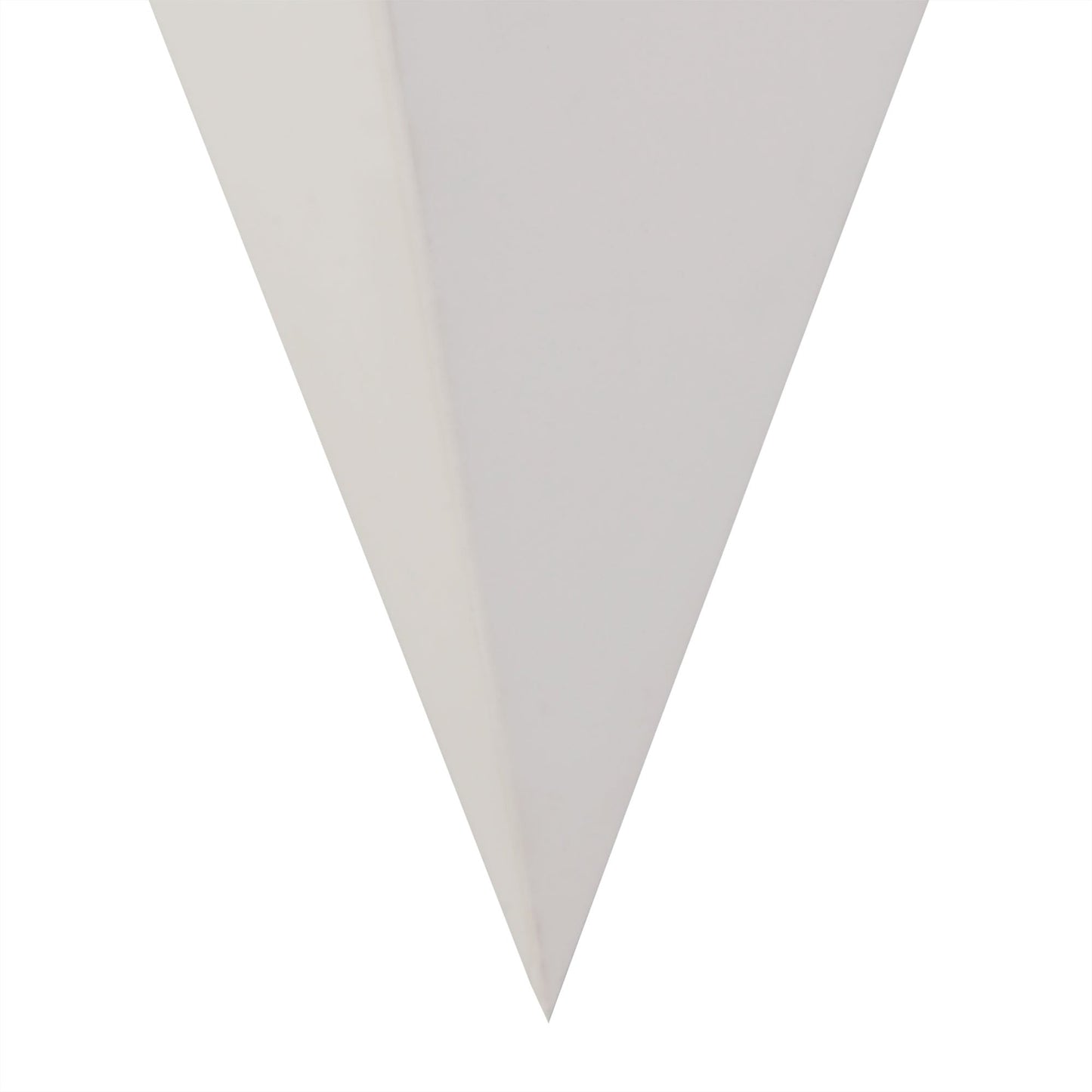 Russet Triangle Wall Lamp, 1 x G9, White Paintable Gypsum