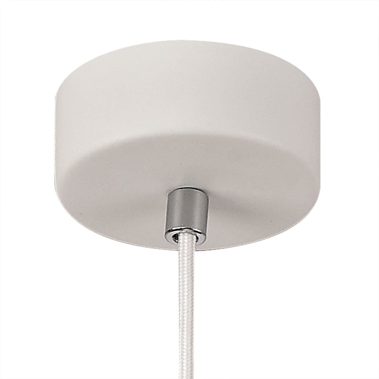 Russet Medium Pendant, 1 x E27, White Paintable Gypsum