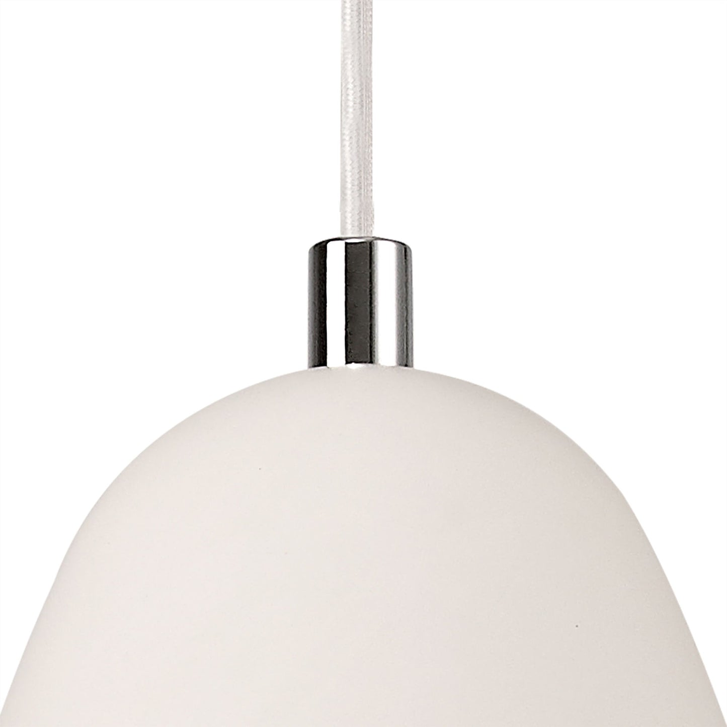 Russet Medium Pendant, 1 x E27, White Paintable Gypsum