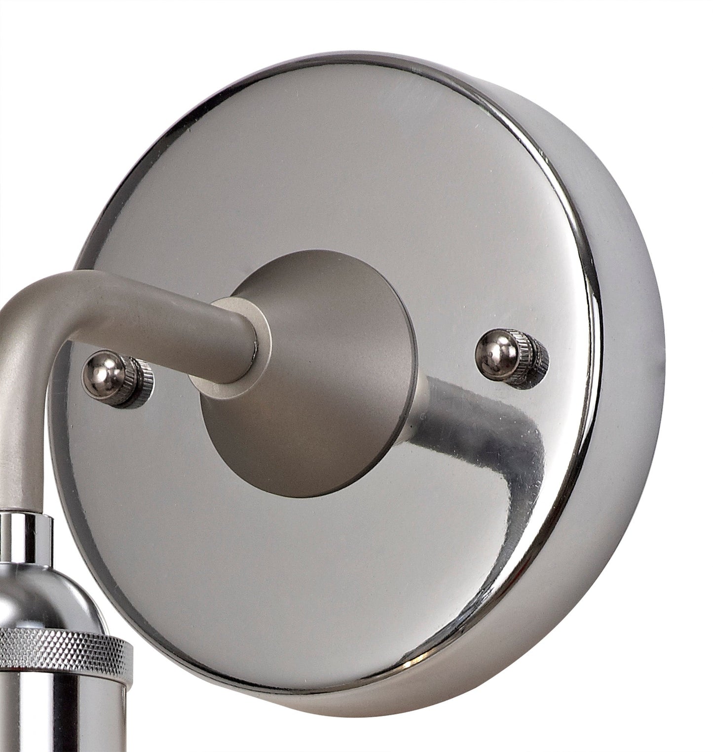 Sand Wall Lamp 1 Light E27 IP65 Exterior Titanium Silver and Polished Chrome