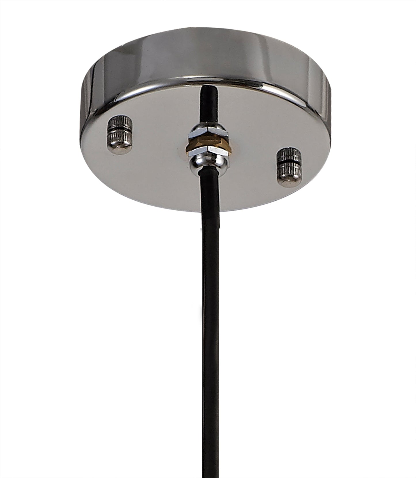 Sand Pendant 1 Light E27 IP65 Exterior Titanium Silver and Polished Chrome