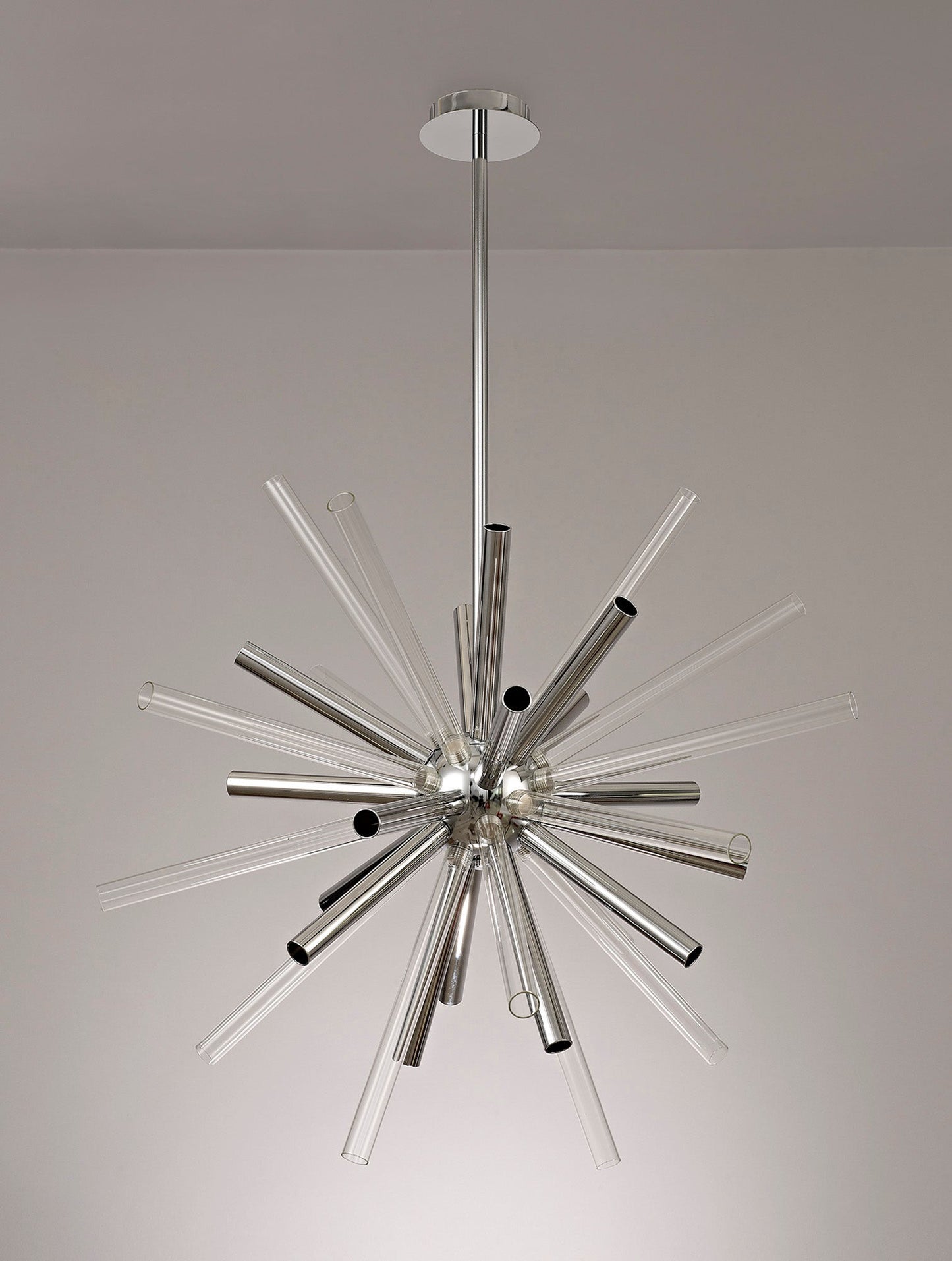 Sandiway Pendant 16 Light G9, Clear & Chrome and Polished Chrome