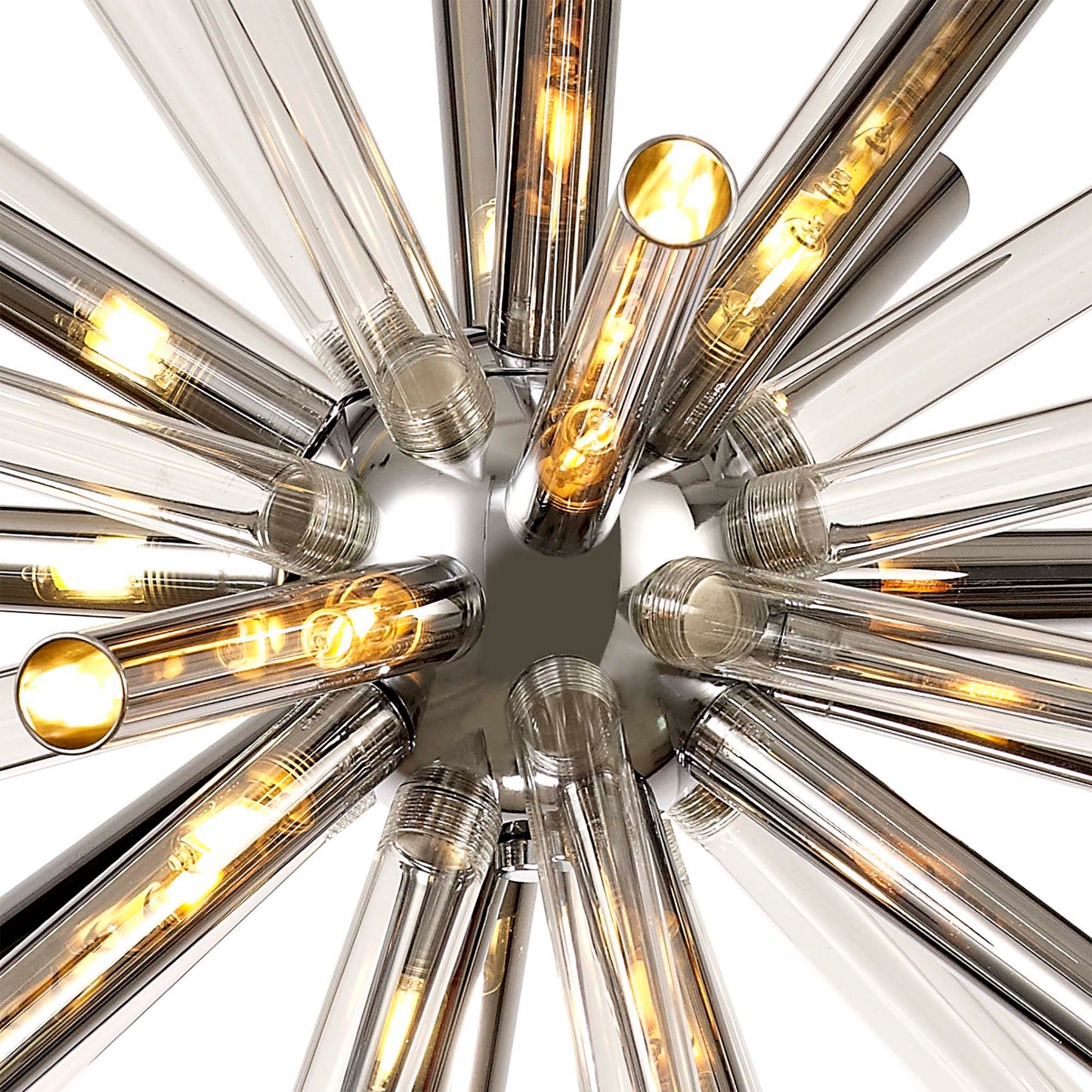 Sandiway Pendant 16 Light G9, Clear & Chrome and Polished Chrome