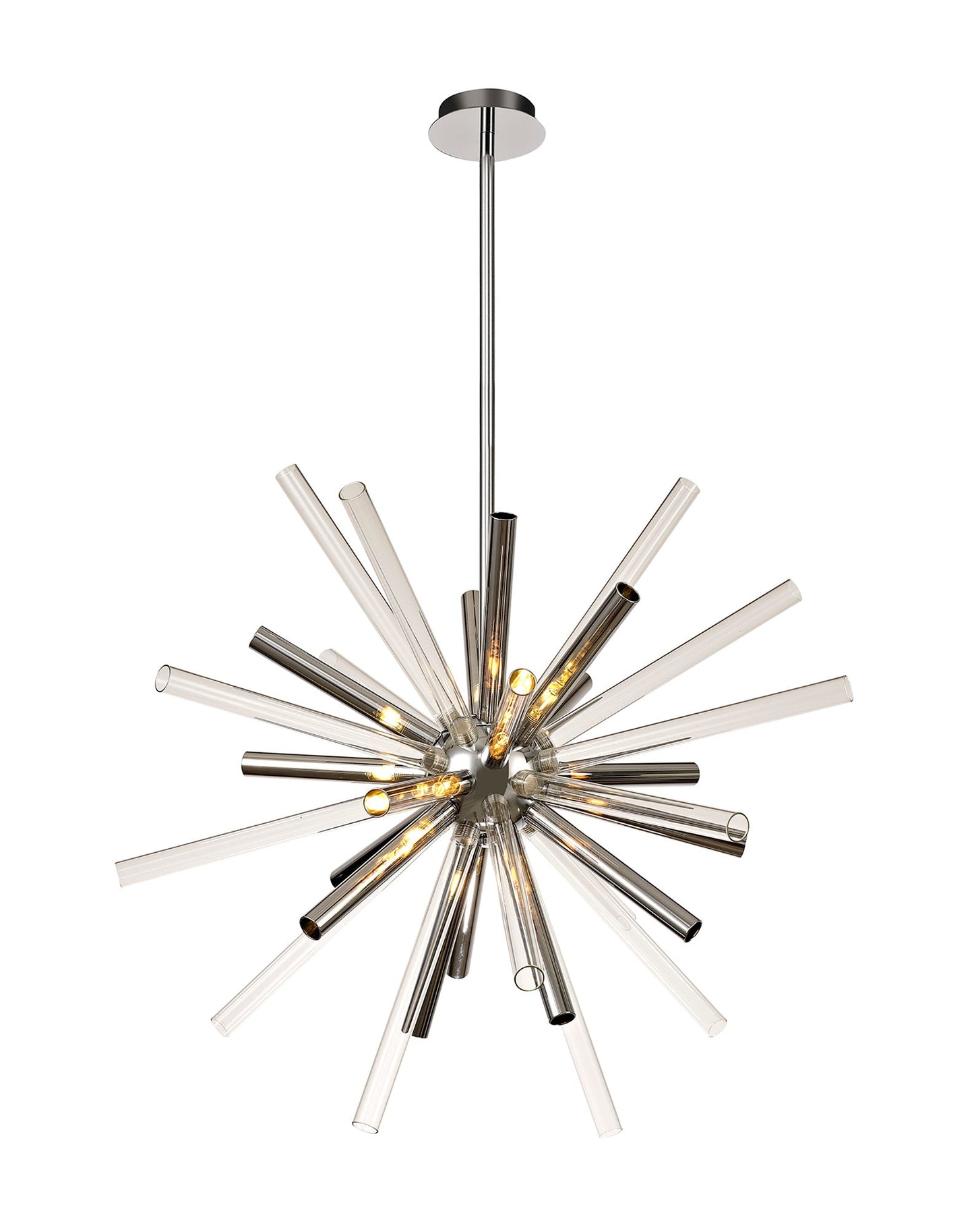 Sandiway Pendant 16 Light G9, Clear & Chrome and Polished Chrome