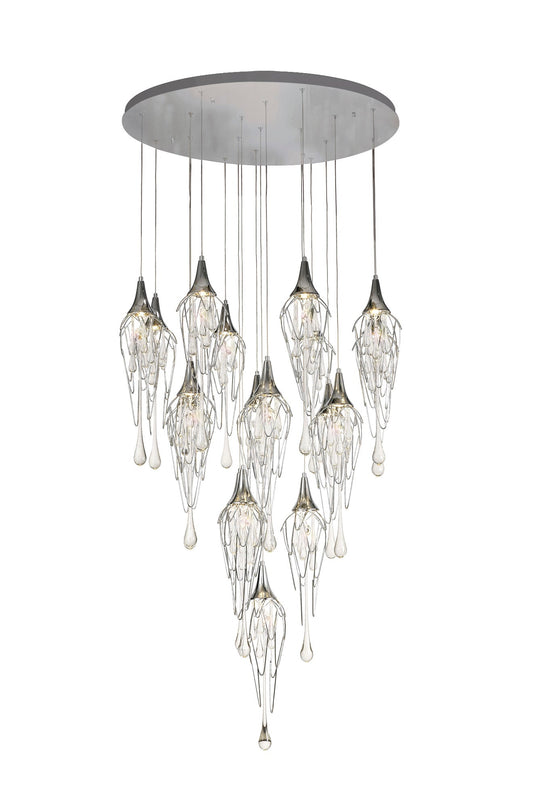 Smithy Pendant Round 5m, 18 x GU10, Polished Chrome Item Weight: 25.3kg