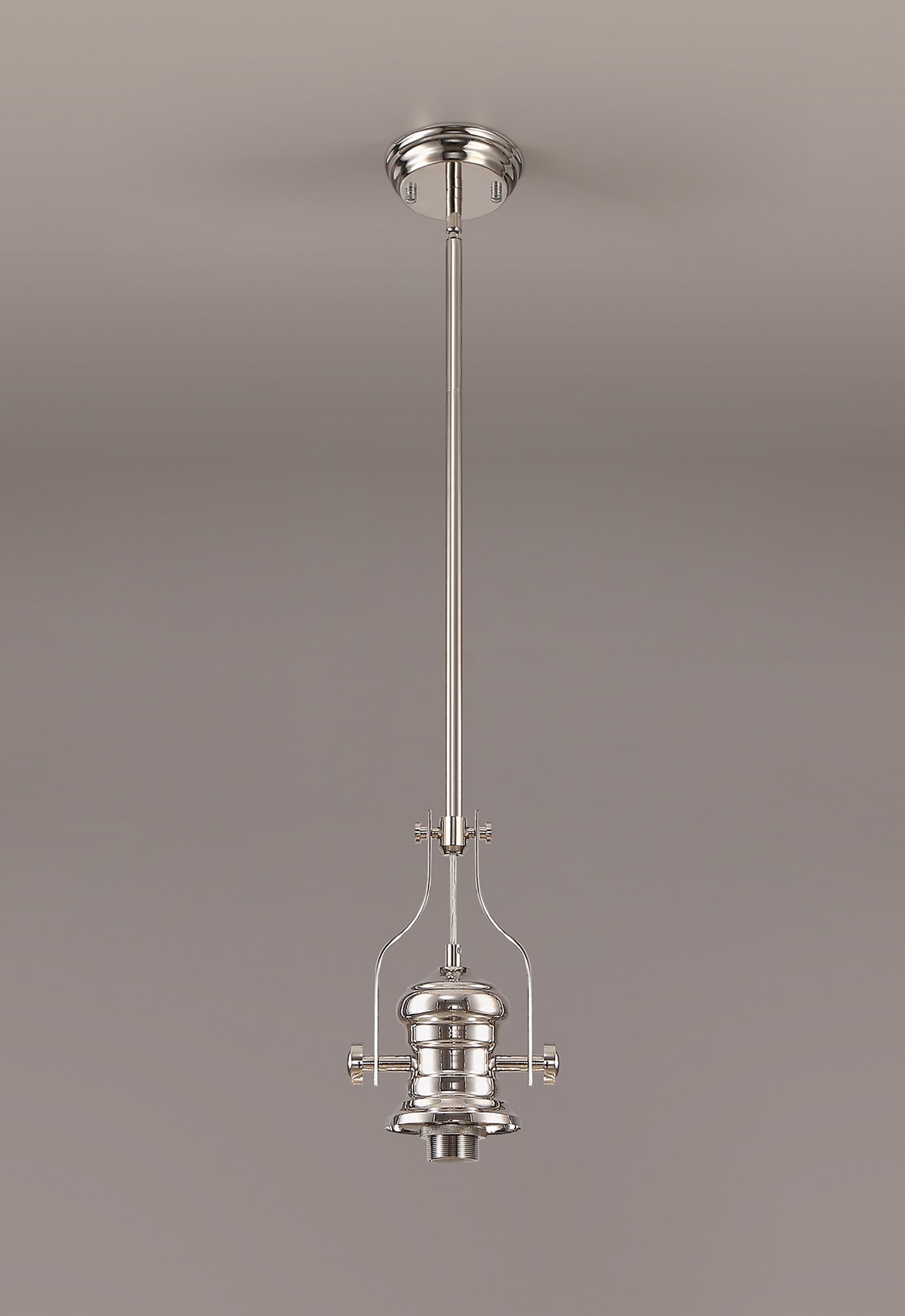 Stanley Frame Only Pendant, 1 x E27, Polished Nickel
