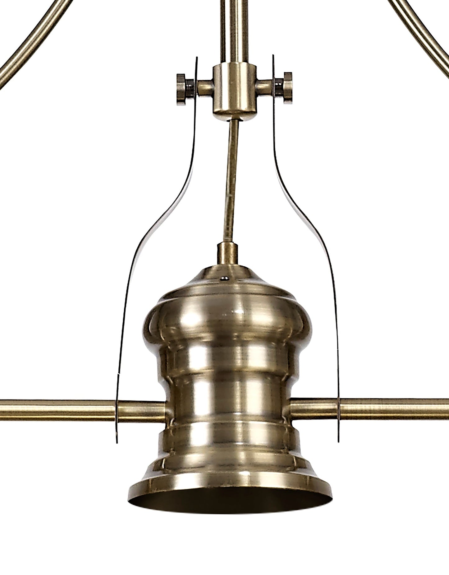 Stanley Frame Only Linear Pendant, 3 x E27, Antique Brass