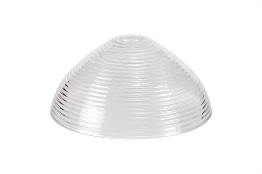 Stanley Round 33.5cm Prismatic Effect Clear Glass Lampshade