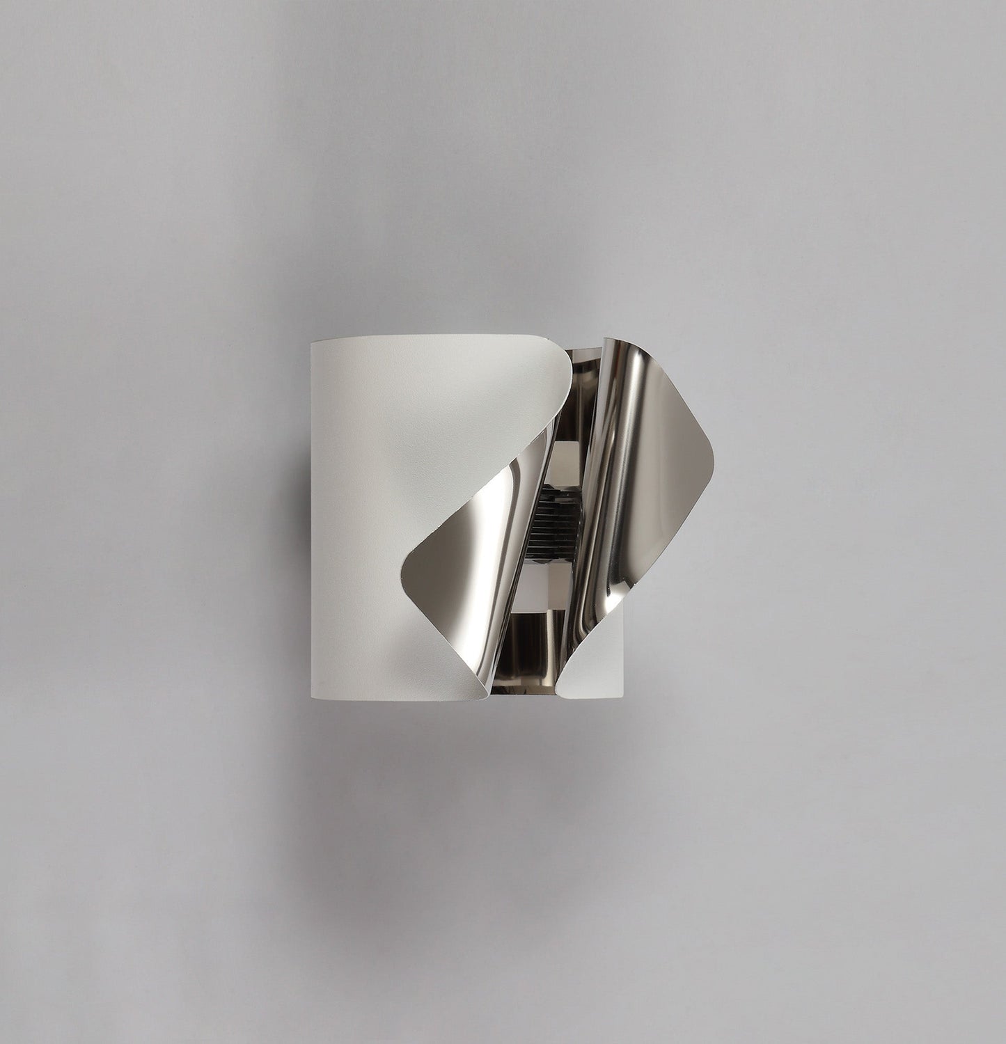 Stockton Wall Lamp, 1 x 7W LED, 3000K, 490lm, Sand White and Polished Chrome, 3yrs Warranty