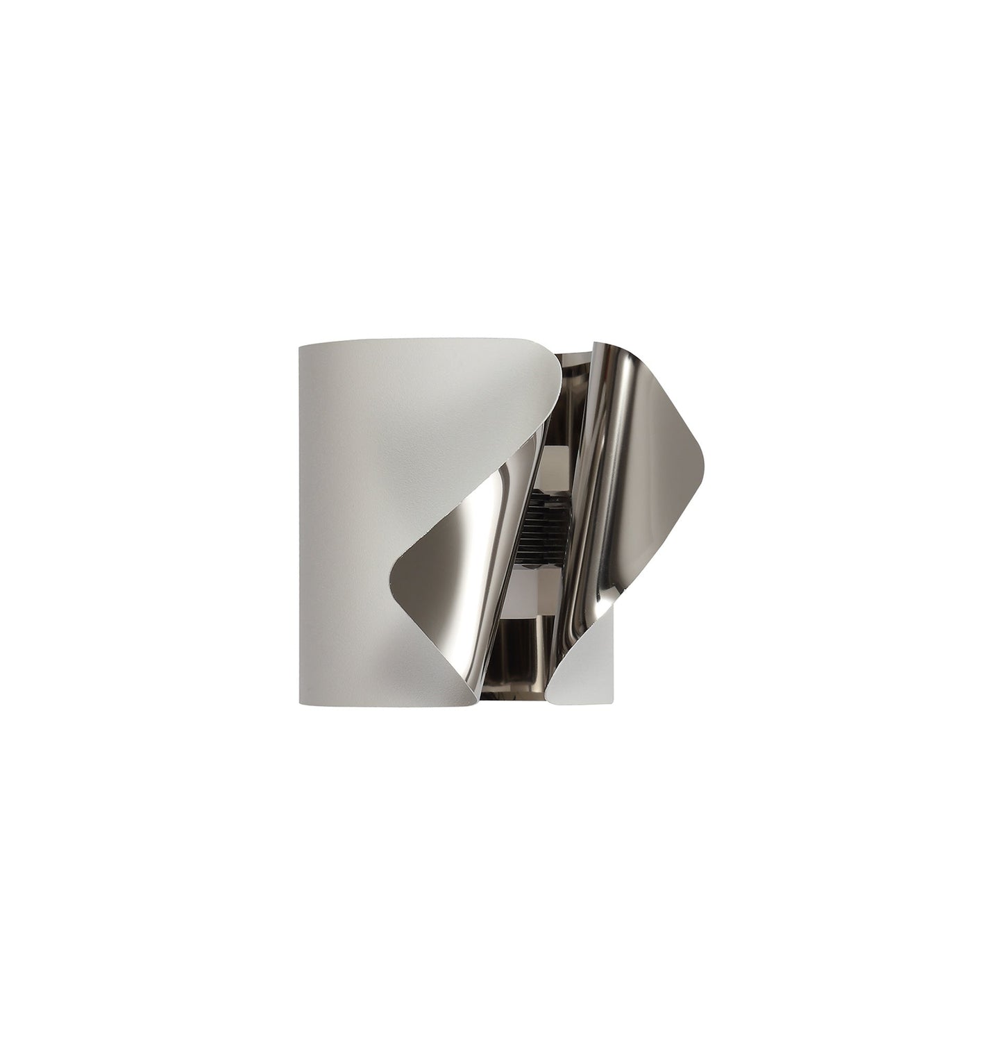 Stockton Wall Lamp, 1 x 7W LED, 3000K, 490lm, Sand White and Polished Chrome, 3yrs Warranty