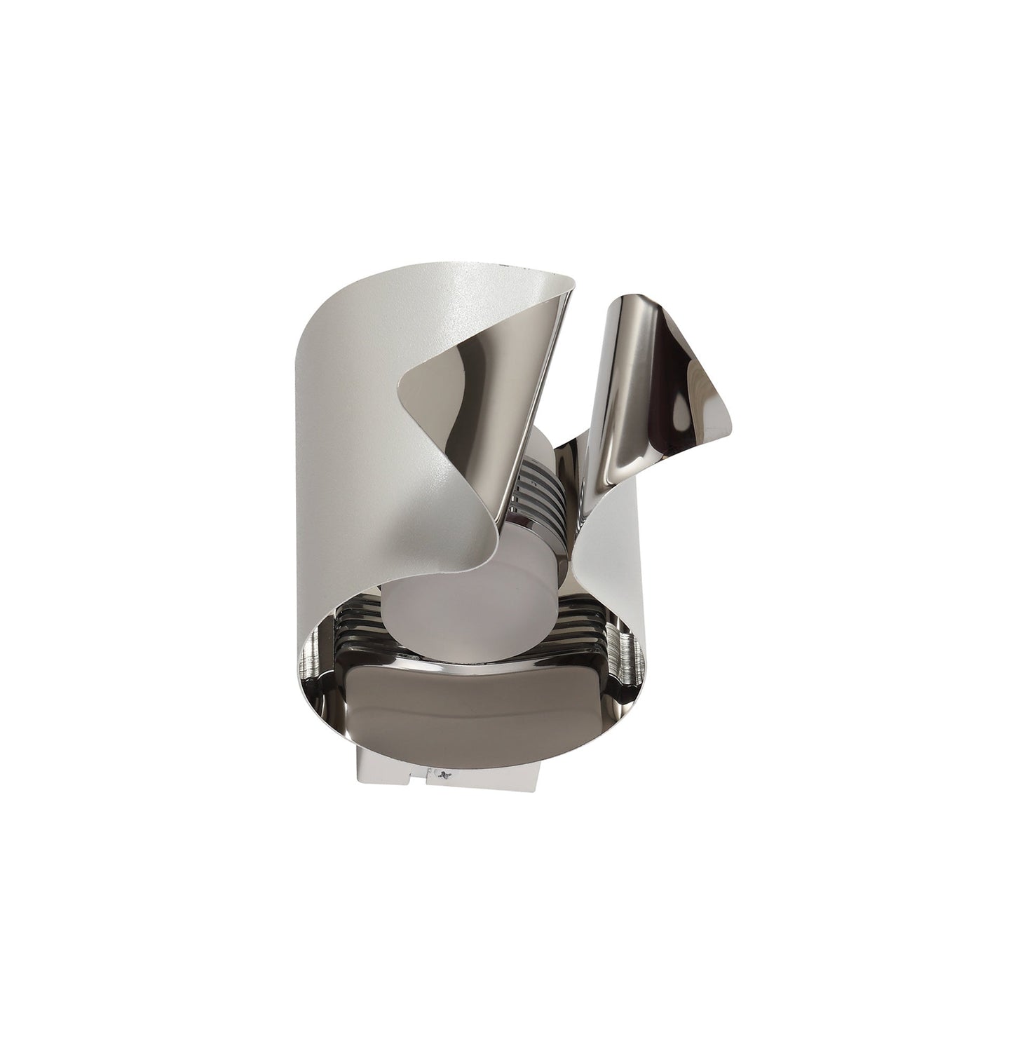 Stockton Wall Lamp, 1 x 7W LED, 3000K, 490lm, Sand White and Polished Chrome, 3yrs Warranty