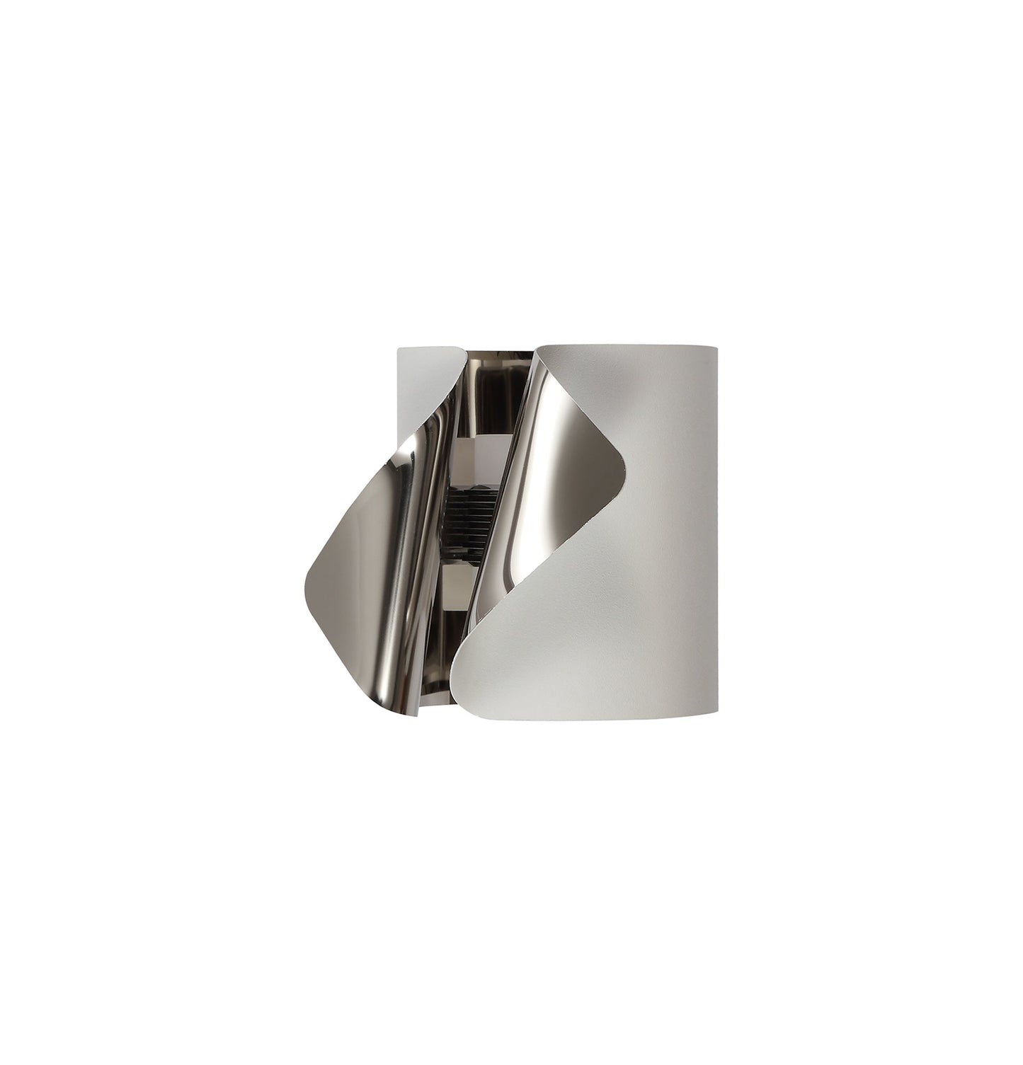 Stockton Wall Lamp, 1 x 7W LED, 3000K, 490lm, Sand White and Polished Chrome, 3yrs Warranty