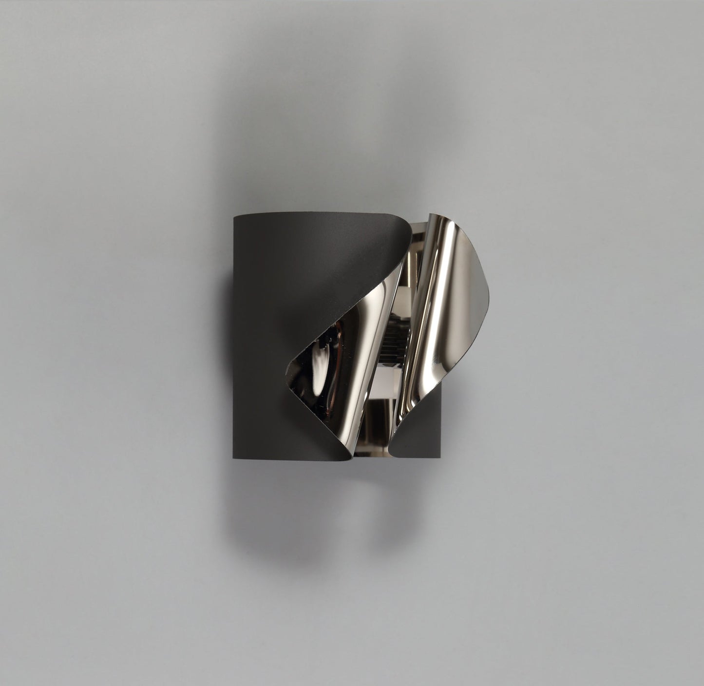 Stockton Wall Lamp, 1 x 7W LED, 3000K, 490lm, Sand Anthracite and Polished Chrome, 3yrs Warranty