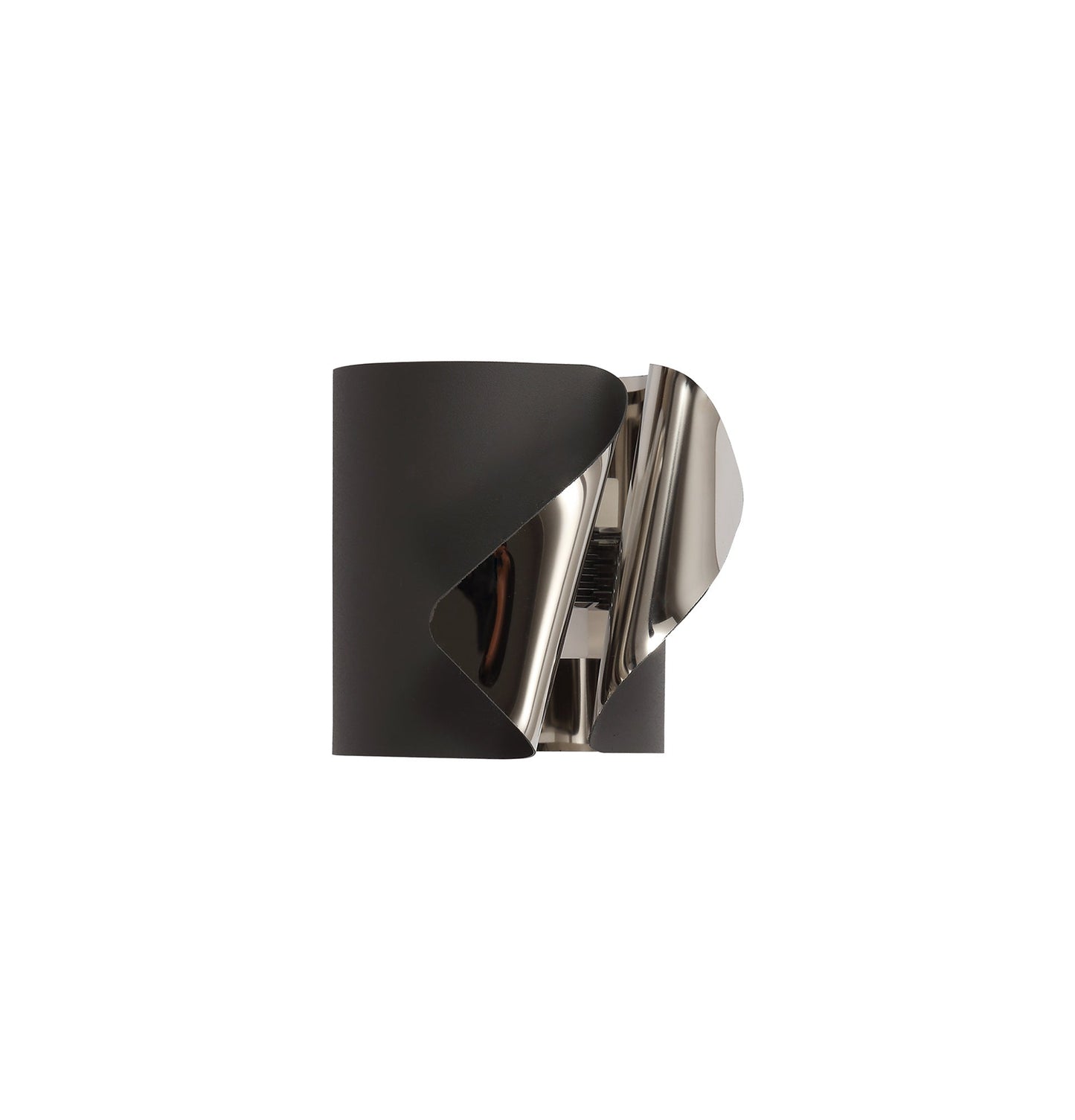 Stockton Wall Lamp, 1 x 7W LED, 3000K, 490lm, Sand Anthracite and Polished Chrome, 3yrs Warranty